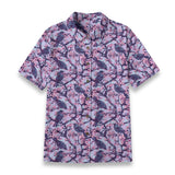 Floral Crow Cotton Womens Shirt