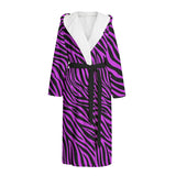 Pink Zebra Print Dressing Gown