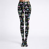 Black and Pastel Retro Tattoo Tights