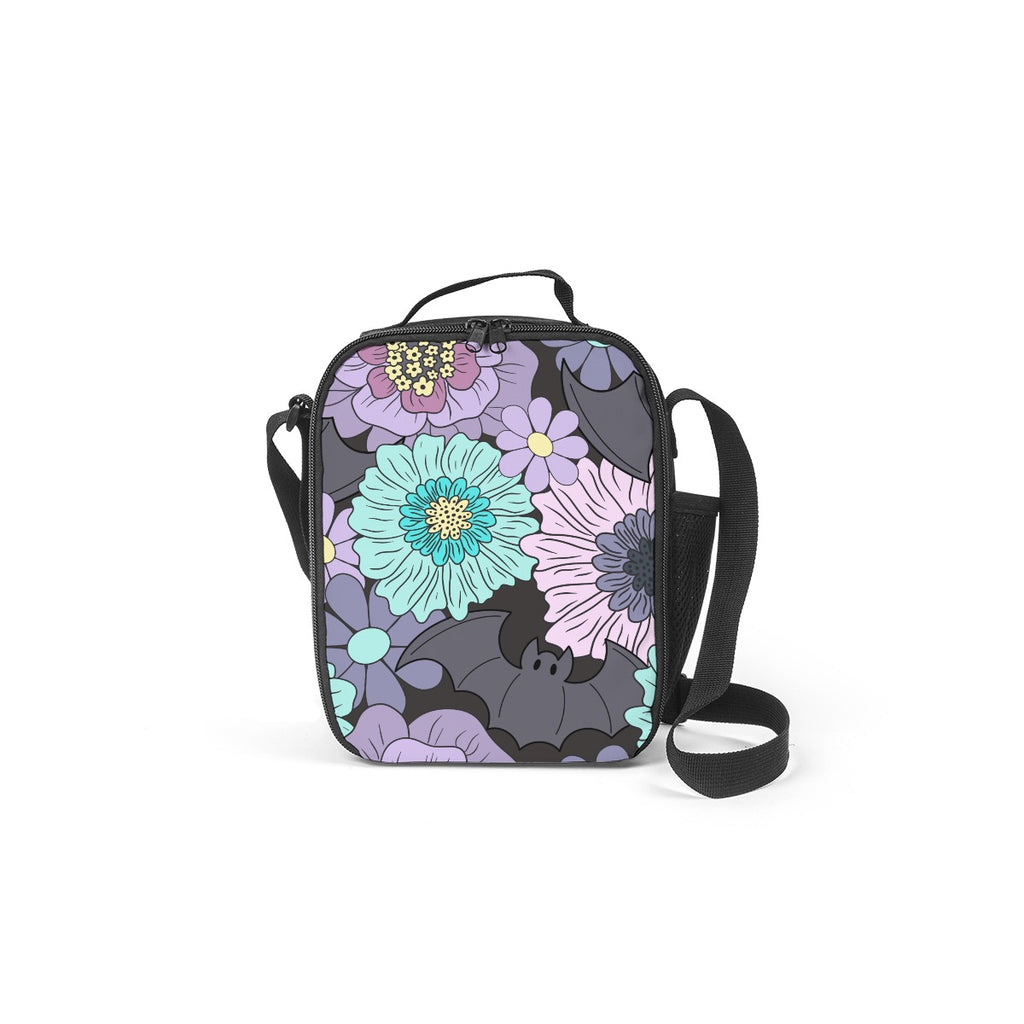 Floral Bats Lunch Bag