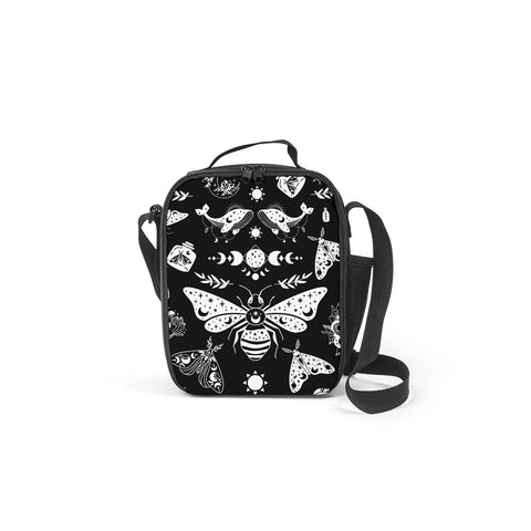 Celestial Witchy Moth Goth Lunch Bag