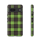 Green Tartan Goth Tough Phone Case
