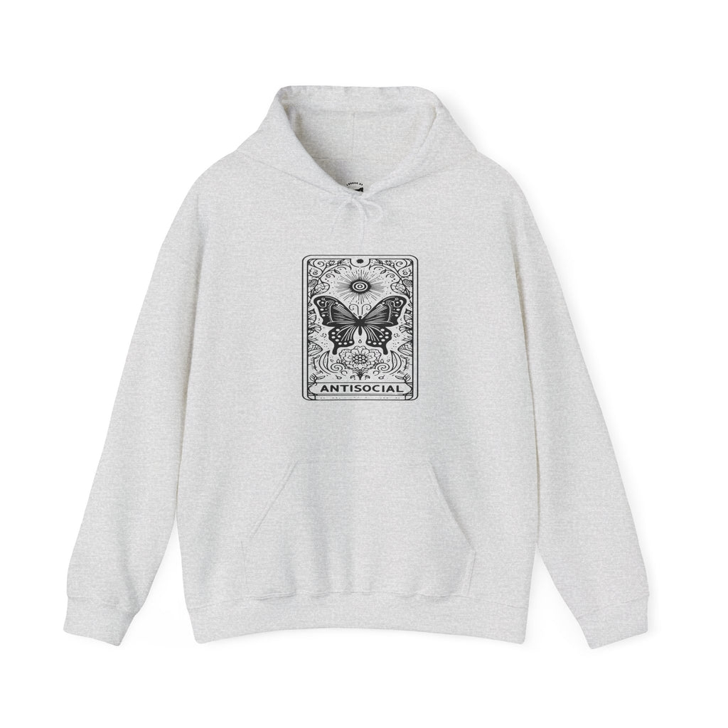 'Antisocial' Butterfly Unisex Heavy Blend™ Hooded Sweatshirt