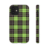 Green Tartan Goth Tough Phone Case