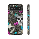 Day of the Dead Rose Lady Tough Phone Cases