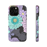 Floral Bat Tough Phone Case