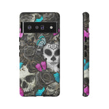 Day of the Dead Rose Lady Tough Phone Cases