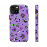 Retro Old School Lilac Tattoo Tough Cases