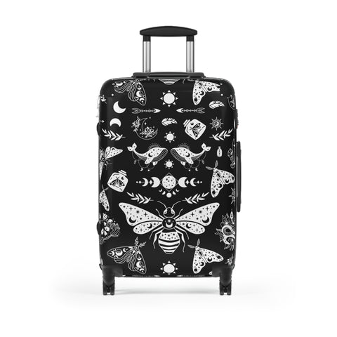 Celestial Witchy Moth Goth High Quality Suitcase for Travel