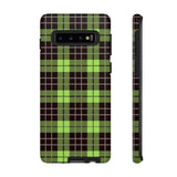Green Tartan Goth Tough Phone Case