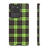Green Tartan Goth Tough Phone Case