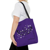 Purple Moth Tattoo Tote Bag