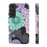 Floral Bat Tough Phone Case