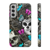 Day of the Dead Rose Lady Tough Phone Cases