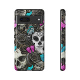 Day of the Dead Rose Lady Tough Phone Cases