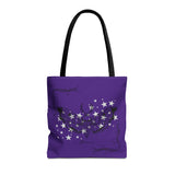 Purple Moth Tattoo Tote Bag