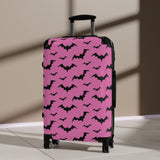 Pink Bat Print Pastel Goth Suitcase