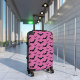 Pink Bat Print Pastel Goth Suitcase