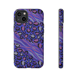 Purple Animal Print Tough Phone Case