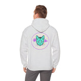 Alternawear Oval Tattoo Cat Unisex Heavy Blend™ Hooded Sweatshirt