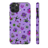 Retro Old School Lilac Tattoo Tough Cases