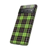 Green Tartan Goth Tough Phone Case