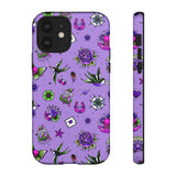 Retro Old School Lilac Tattoo Tough Cases