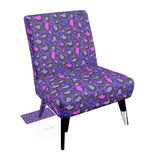 Purple Leopard Print Occasional Chair