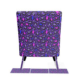 Purple Leopard Print Occasional Chair