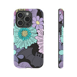 Floral Bat Tough Phone Case