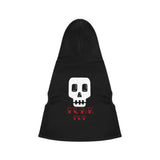 Skull Punk Pet Hoodie — Gothic Dog & Cat Hoodie for Halloween