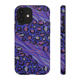 Purple Animal Print Tough Phone Case