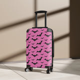 Pink Bat Print Pastel Goth Suitcase