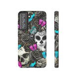 Day of the Dead Rose Lady Tough Phone Cases