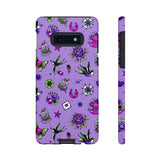 Retro Old School Lilac Tattoo Tough Cases