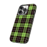 Green Tartan Goth Tough Phone Case