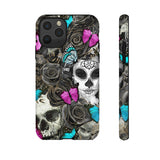 Day of the Dead Rose Lady Tough Phone Cases