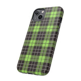 Green Tartan Goth Tough Phone Case