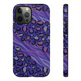 Purple Animal Print Tough Phone Case