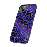 Purple Animal Print Tough Phone Case