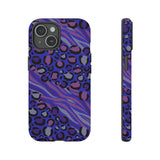 Purple Animal Print Tough Phone Case