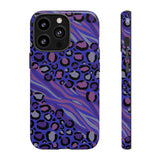 Purple Animal Print Tough Phone Case