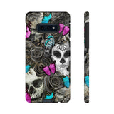 Day of the Dead Rose Lady Tough Phone Cases