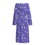 Purple Doodle Tattoo Dressing Gown