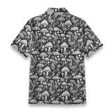 Black and White Mushroom Cotton Womens Shirt