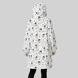 Spooky Ghost Blanket Hoodie with Cat Ears