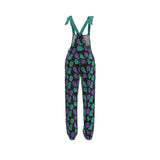 Green and Purple Cute Ghost Spooky Print Ladies Dungarees Overalls Kawaii