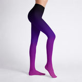 Purple Black Ombre Tights