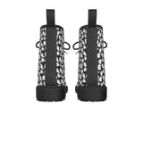 Spooky Cute Black and White Ghost Boots