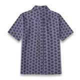 Purple Sugar Kitty Cotton Womens Button Down Shirt